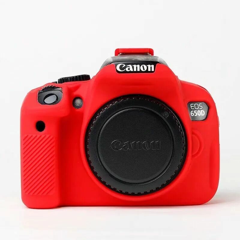 Силиконовый чехол для фотоаппарата Canon EOS 600D /650D/700D красный