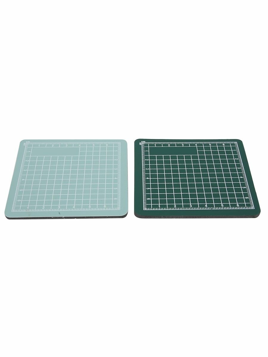 Мини  режущая доска с режущей коврикой 8x8 см  2PCS Self Lealing PVC Pad для ремесленных инструментов  долговечный и анти  скольз