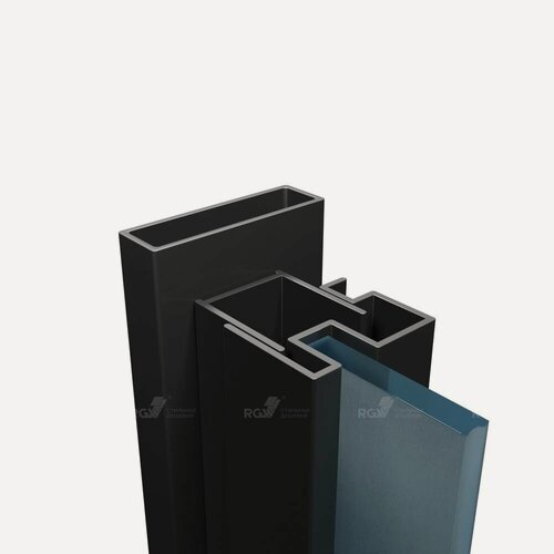 Изображение товара Добавочный профиль RGW A-04 200 см черный универсальный 48270420-04