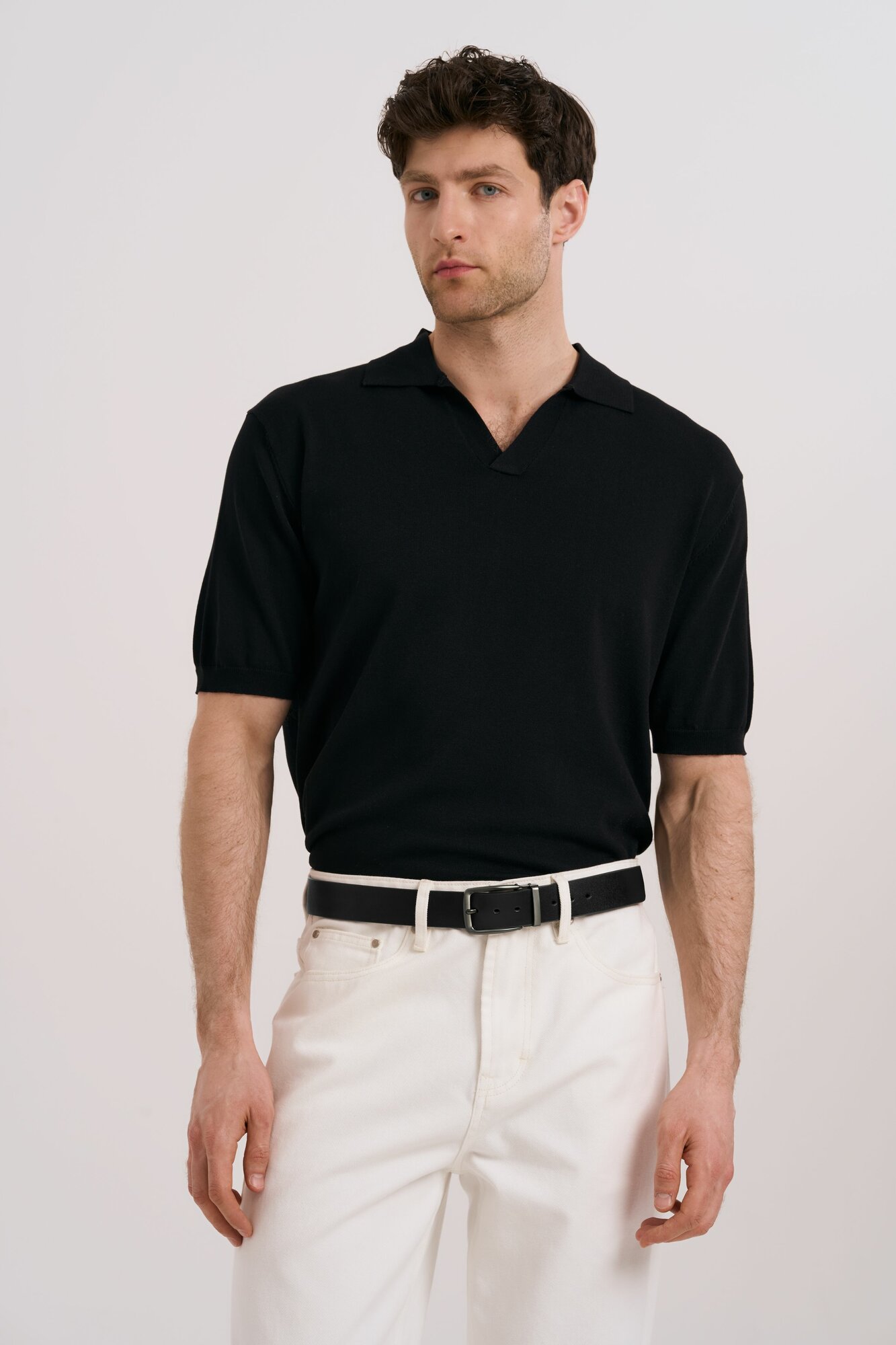 Ремень TEZZE для мужчин, размер 130, черный — фото 1