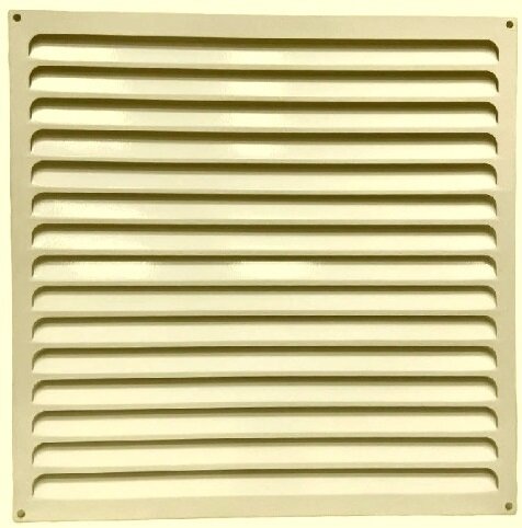 Решетка металлическая бежевая 450х450мм 4545РМСЛ