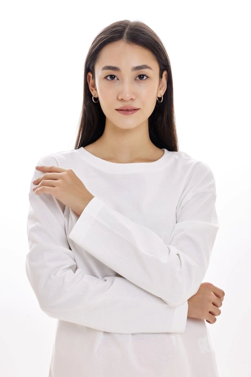 Лонгслив Selfie, размер XS, , белый — фото 1