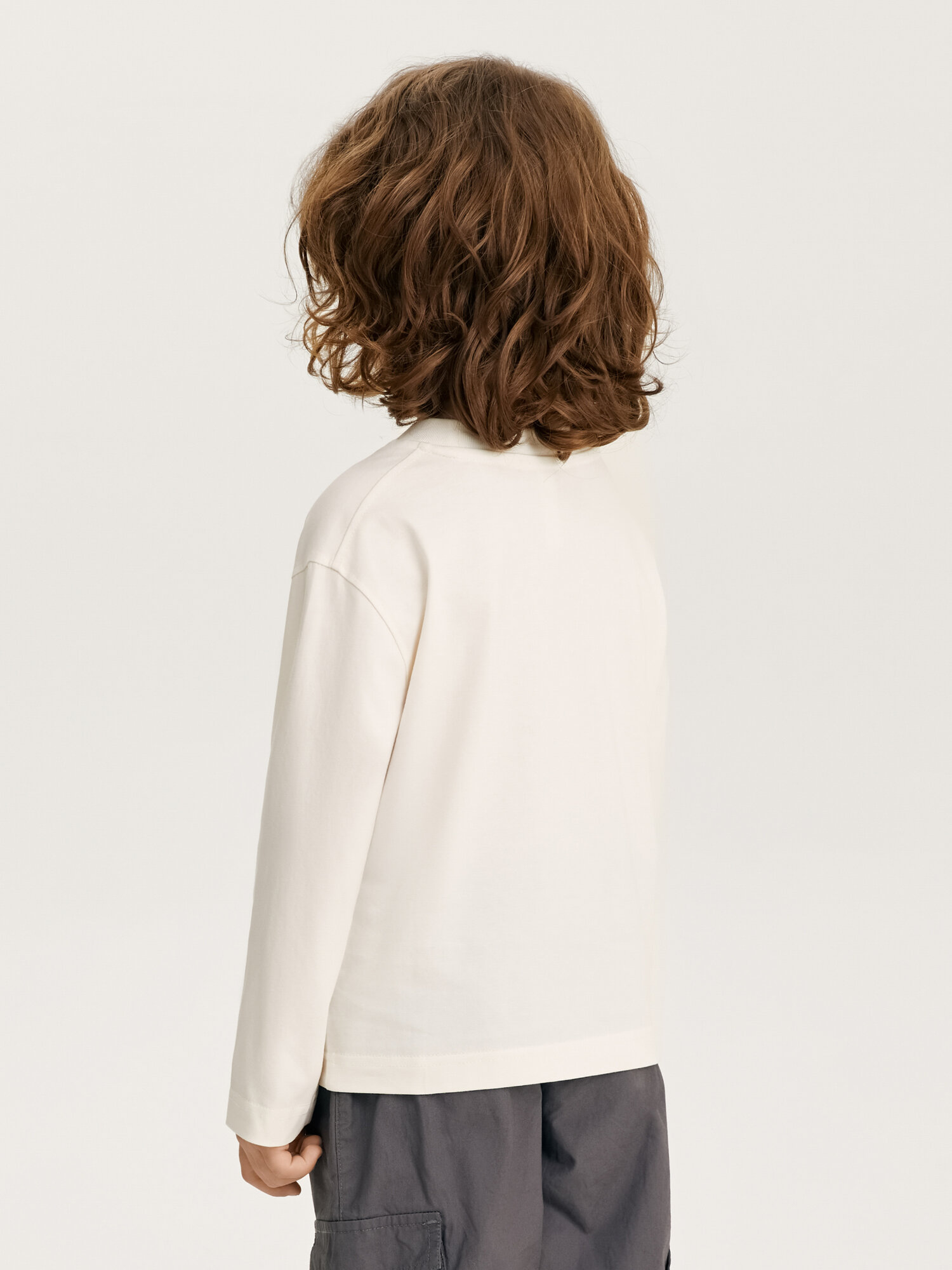 Лонгслив Junion, размер 122, молочный — фото 1