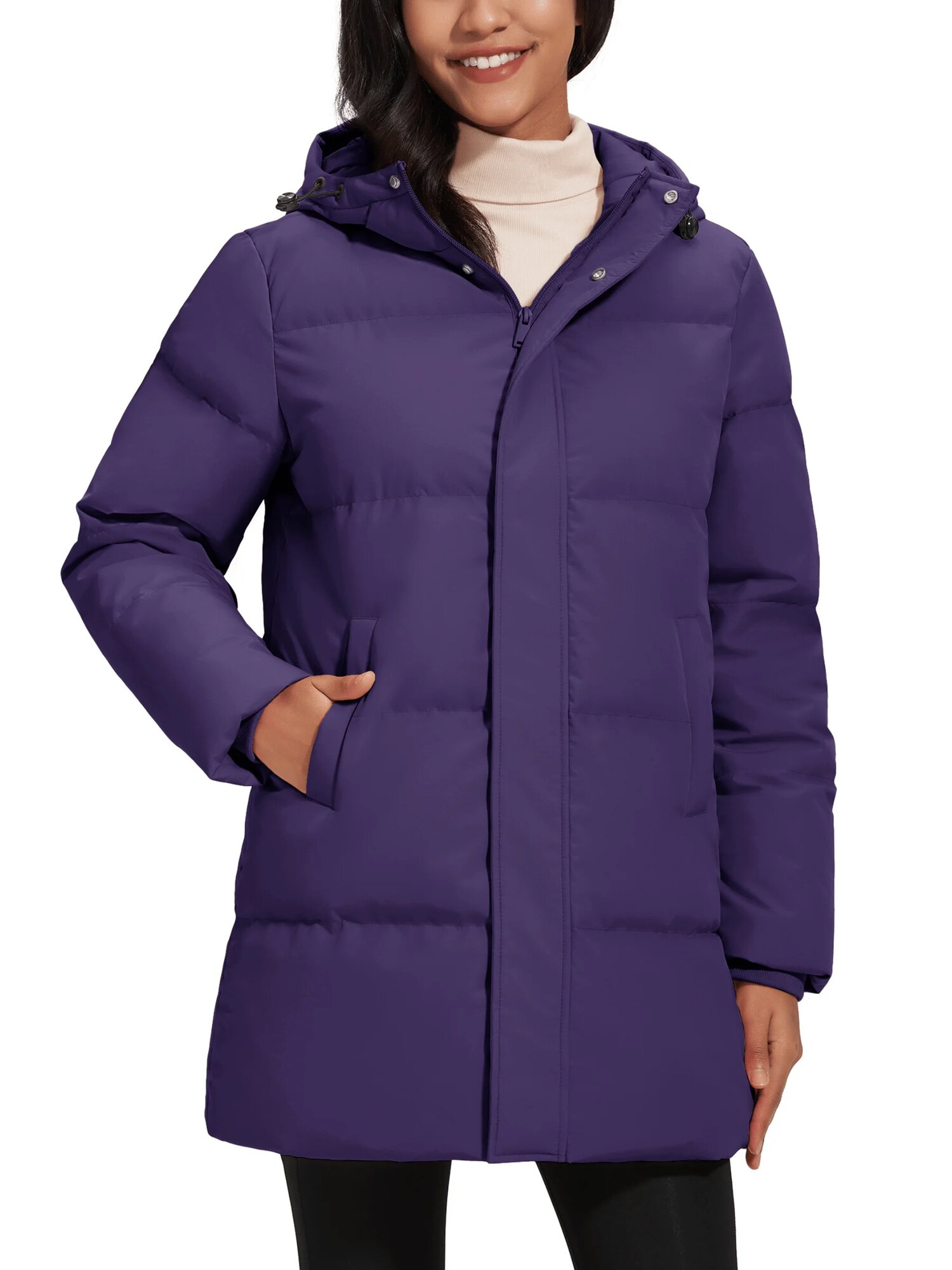 Пуховик Tacvasen, размер S, фиолетовый