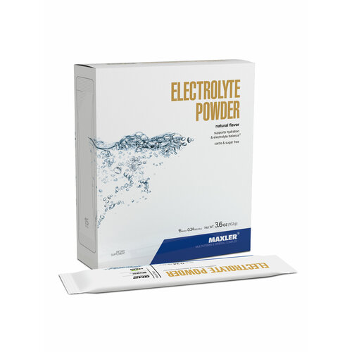 Электролиты порционные Maxler Electrolyte Powder ( 15 шт. по 6,8 гр.) - Натуральный
