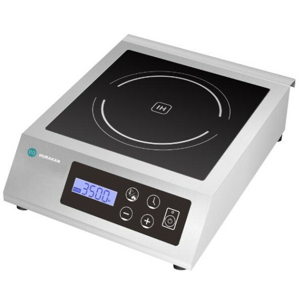 Индукционная плита Hurakan HKN-T35FS PRO, сенсорное управление, нержавеющая сталь