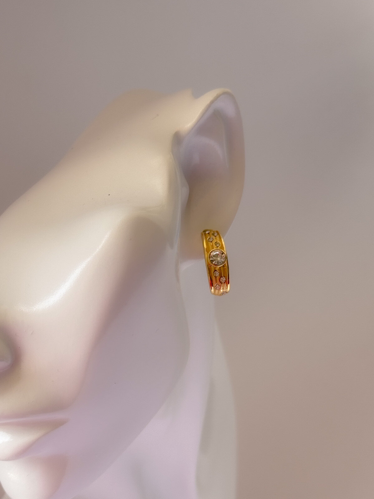 Серьги , Swarovski Zirconia, золотой