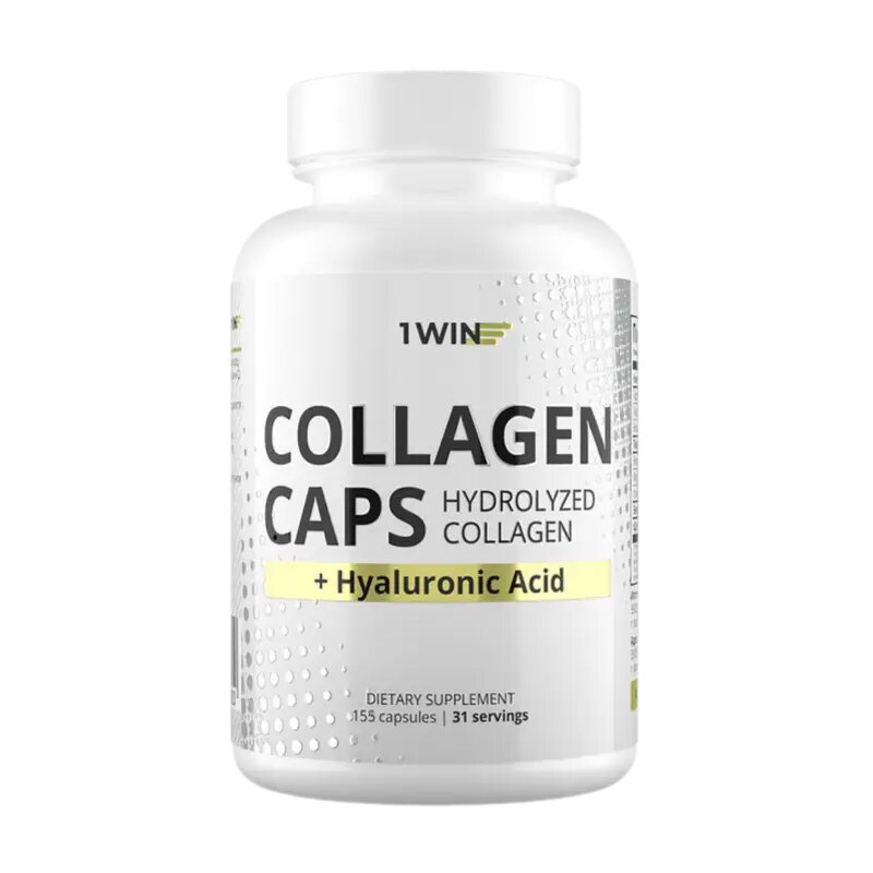 1WIN Коллаген с витамином С и гиалуроновой кислотой / Сollagen with Vitamin C and Hyaluronic acid капсулы массой 440 мг 155 шт