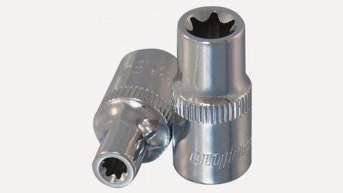 Изображение товара Головка торцевая Ombra E8, для крепежа Torx, 1/4", хромованадиевая, 25мм