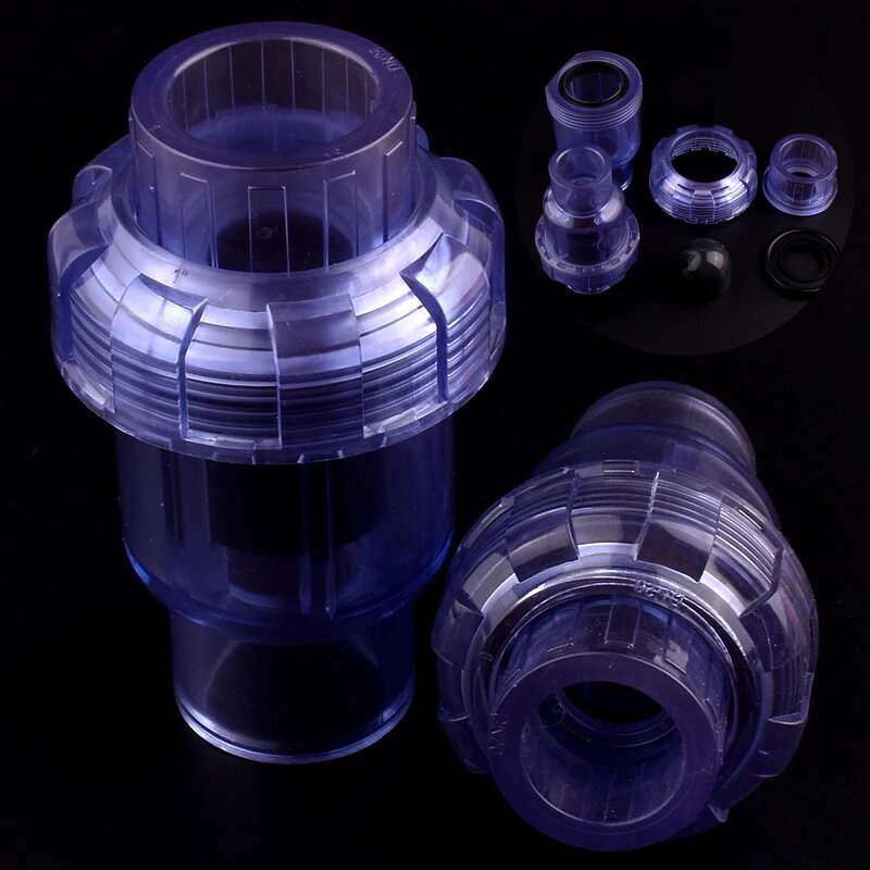 Прозрачный обратный клапан из ПВХ SHSMFC 20-63 мм Inner Dia 25mm
