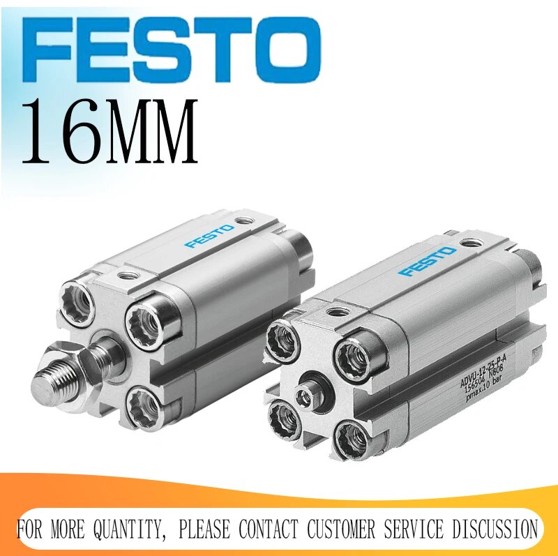 FESTO Компактный цилиндр ADVU16-10-20-30-40-50-100-A-P-A 156593 156594 156509 156510, ADVU16-10-A-P-A