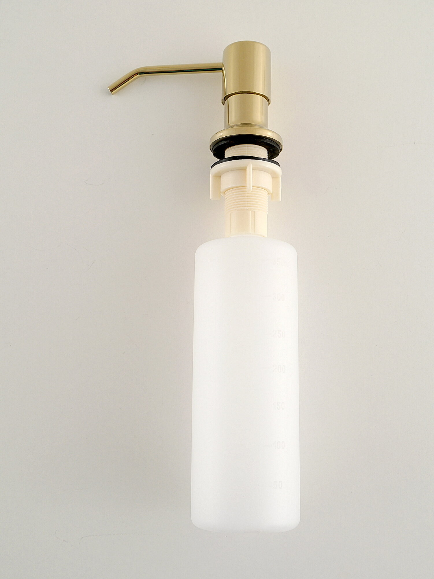 Дозатор для жидкого мыла Diadonna, встраиваемый, пластик, нержавеющая сталь, желтый — фото 1