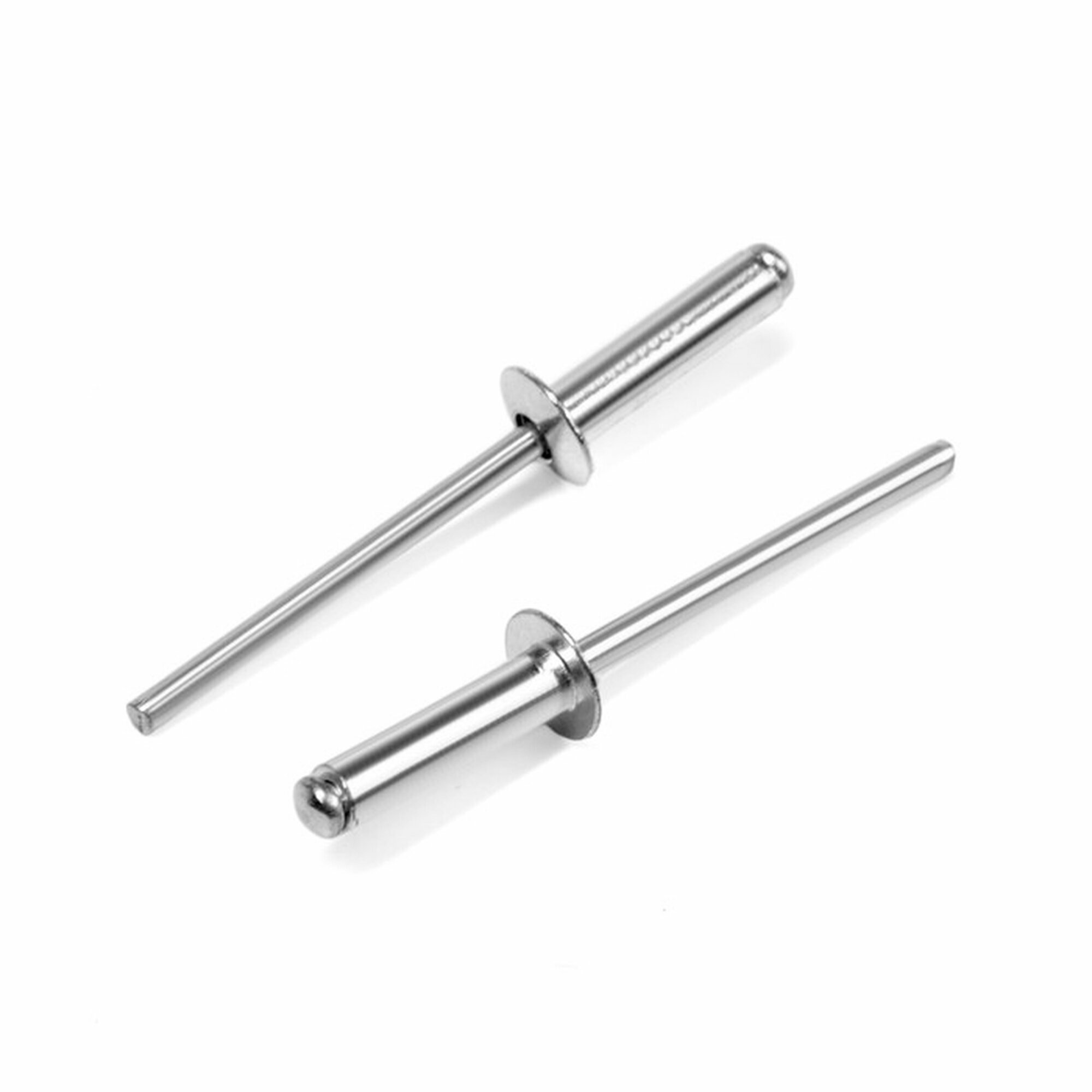 Заклёпки Тундра алюминий/сталь вытяжные 4х16 мм 50 штук серебристые