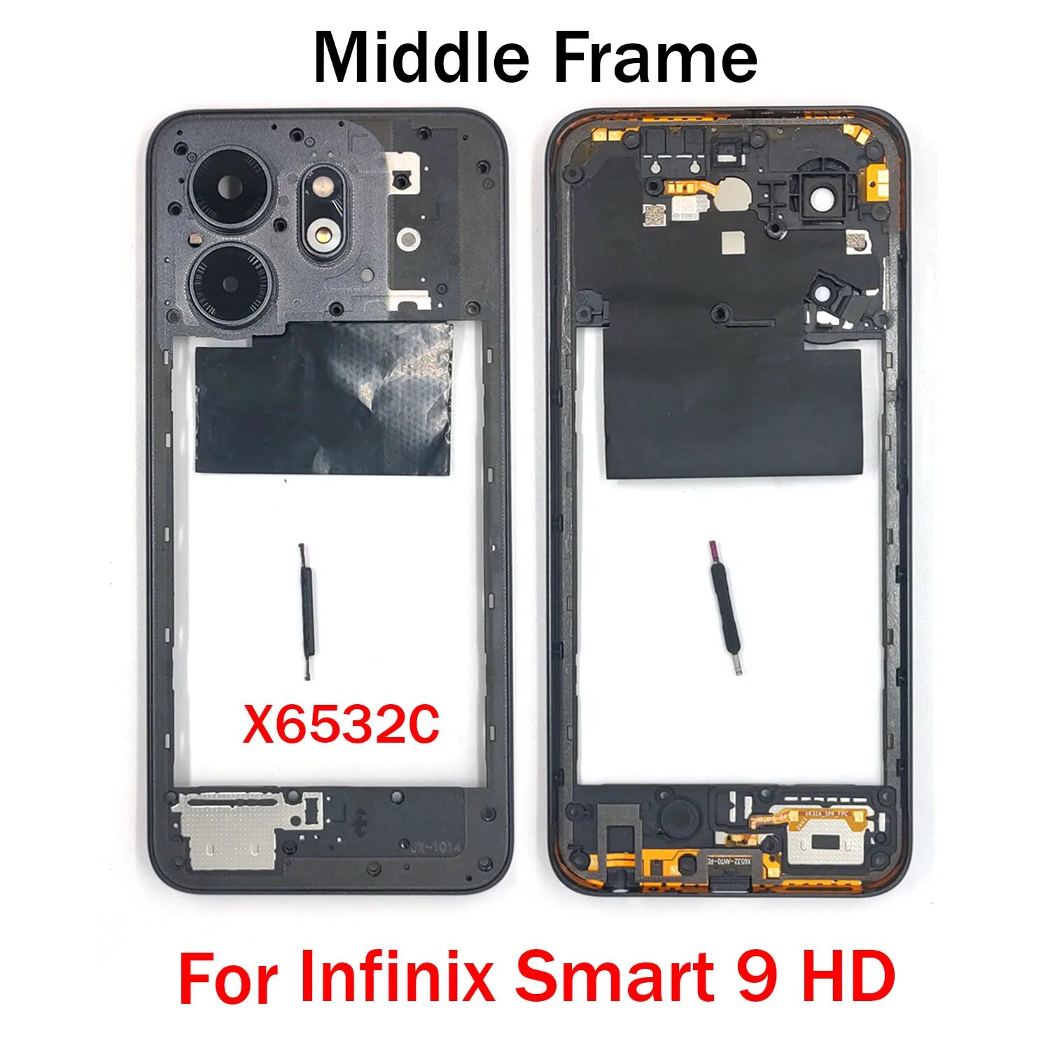 Для Infinix Smart 9 HD X6532C запасные части корпуса средней рамы Black