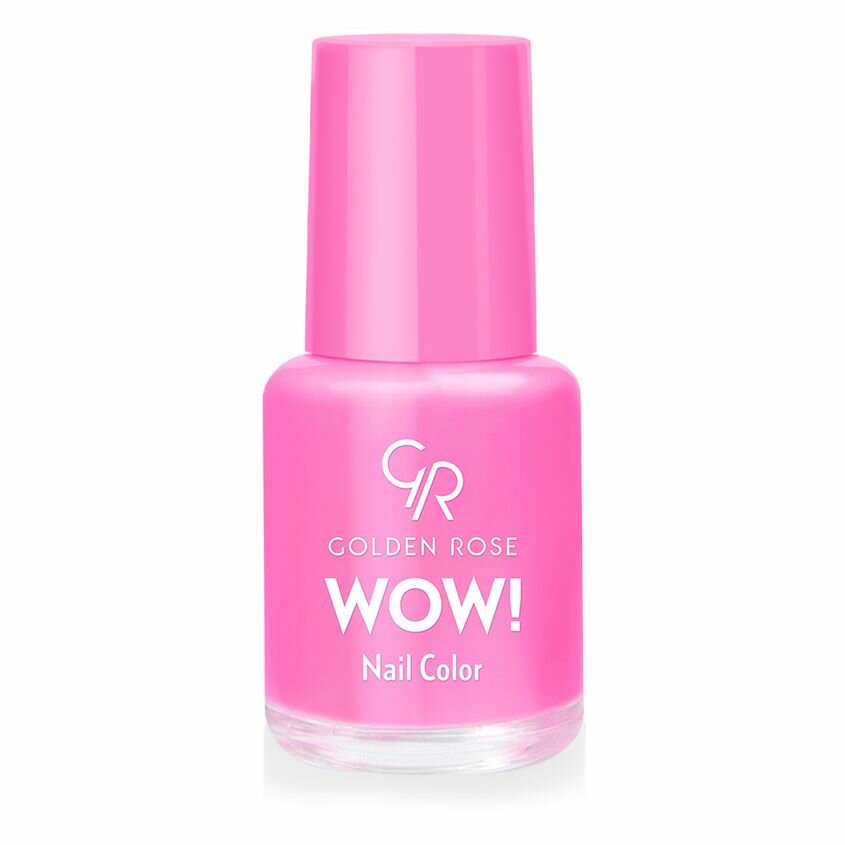 Лак для ногтей Golden Rose "WOW! Nail Color", глянцевый, светло-розовый, 6 мл