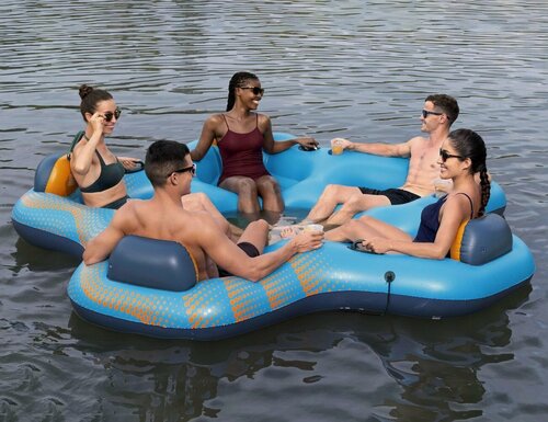 Изображение товара Надувной плот-остров Бествей Дневной Дрейф (Bestway Day Drifter) для отдыха на воде, 279х269х43 см, 43842