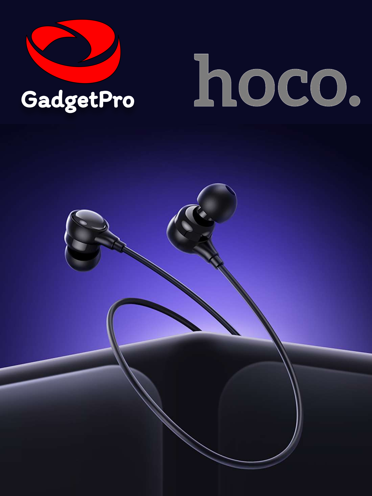 Проводные наушники Hoco M116 Universal, 3.5 мм AUX, с микрофоном и кнопкой управления, кабель 1.2 м, внутриканальные