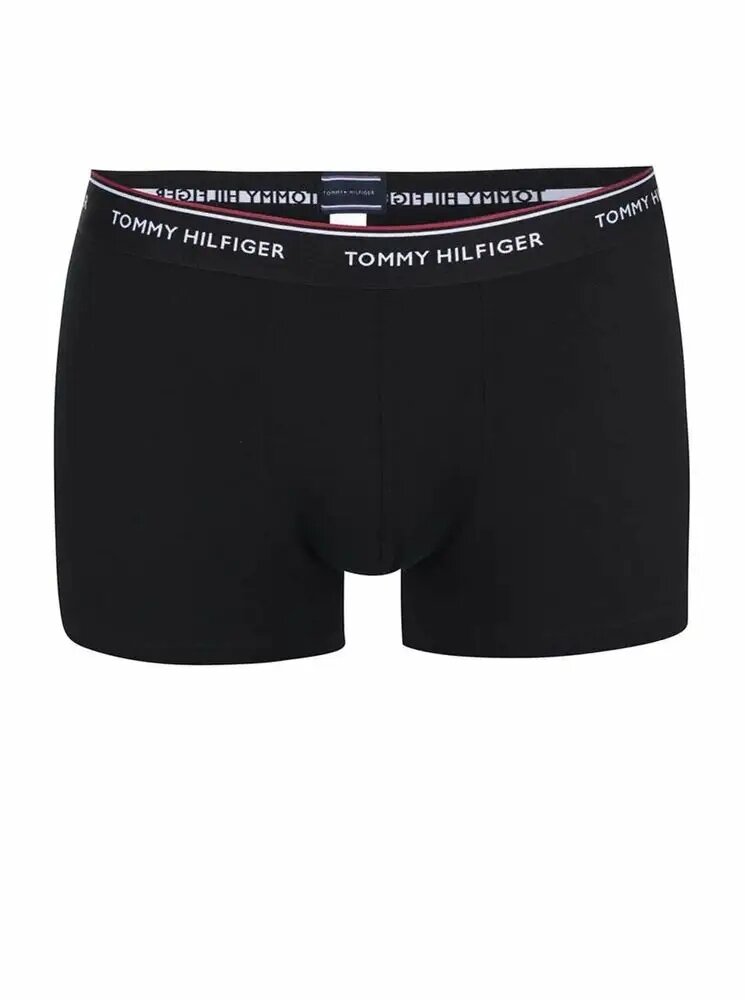 Трусы TOMMY HILFIGER 3P LR TRUNK, комплект из 3 шт., размер TS, чёрный — фото 1