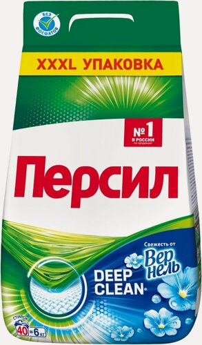 Изображение товара Стиральный порошок для белого белья персил Свежесть от вернель, автомат, 6кг
