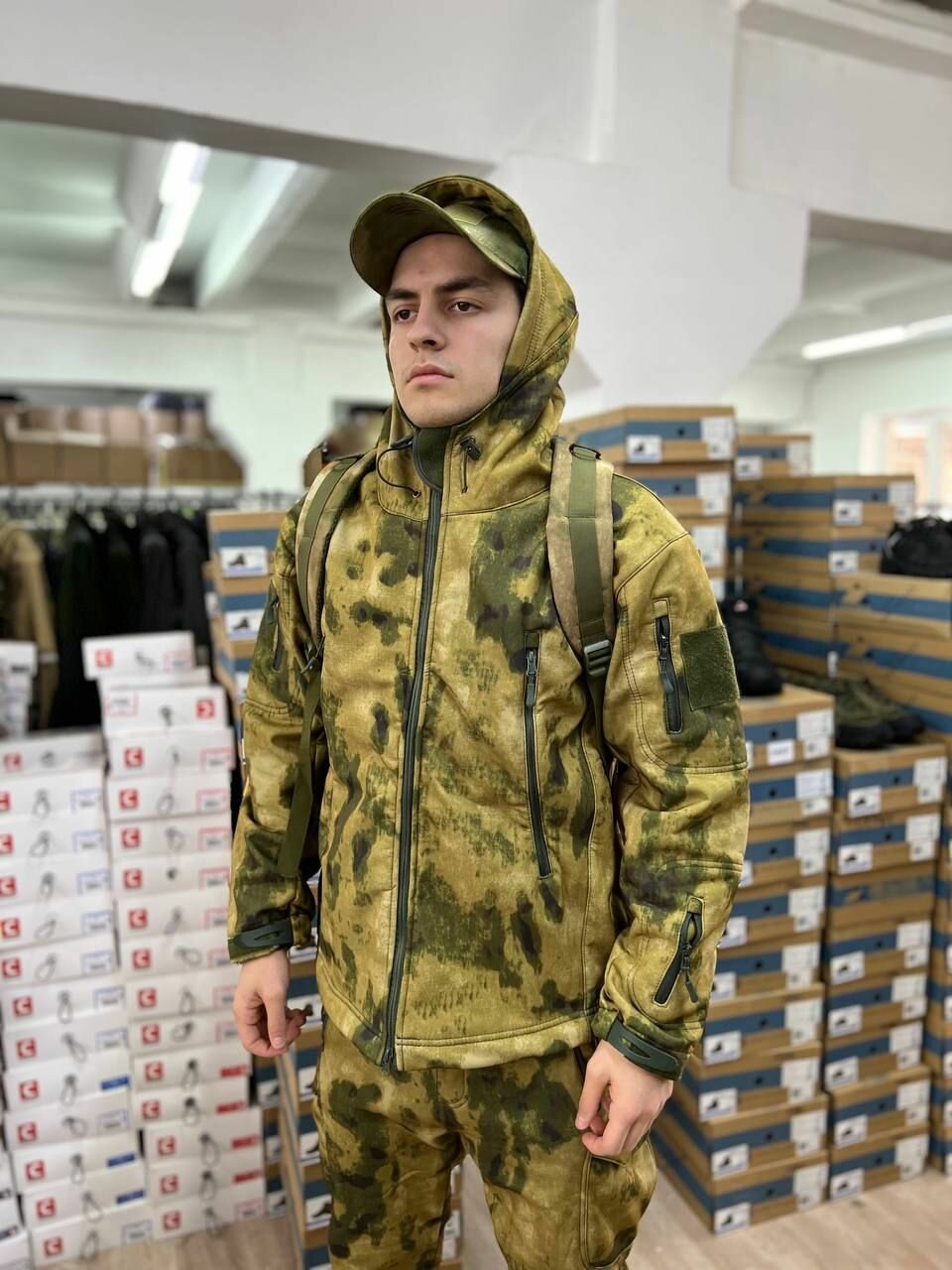 Тактический костюм софтшелл мох — фото 1