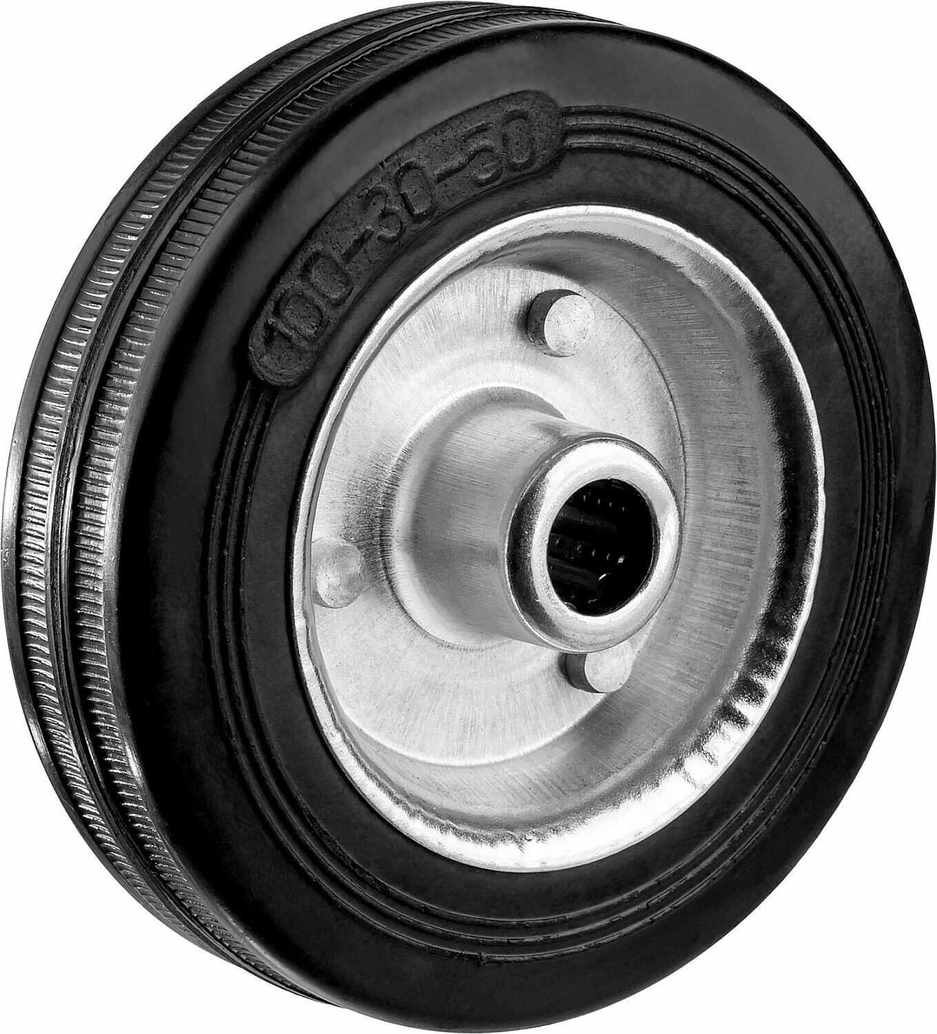 Колесо ЗУБР d 100 мм грузоподъемность 70 кг игольчатый подшипник резина металл 30936-100