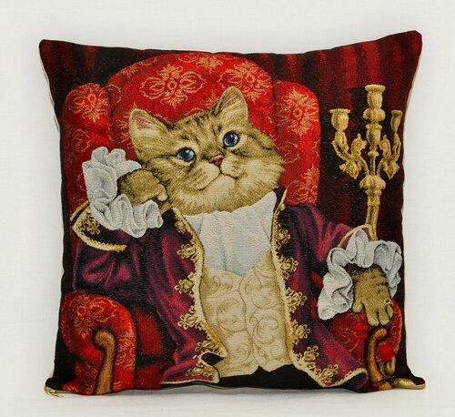 Изображение товара Наволочка Декоративная Гобеленовая 45х45 "Аристократ Виконт" на молнии, для Интерьера