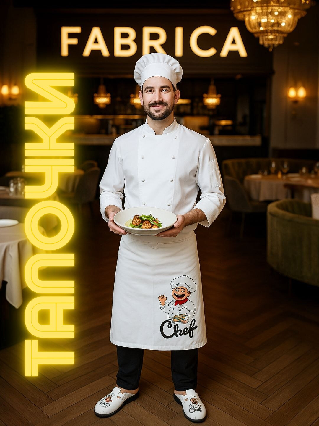 Тапочки Профессиональные сабо для поваров — лёгкие, удобные, нескользящие, для кухни и ресторанов | Fabrica Shoes