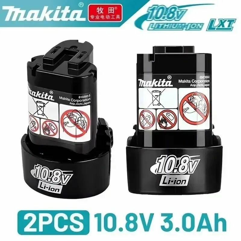 Батарея Makita 10.8v BL1013 BL1020 BL1030, инструмент замены DF030D Батарея Makita