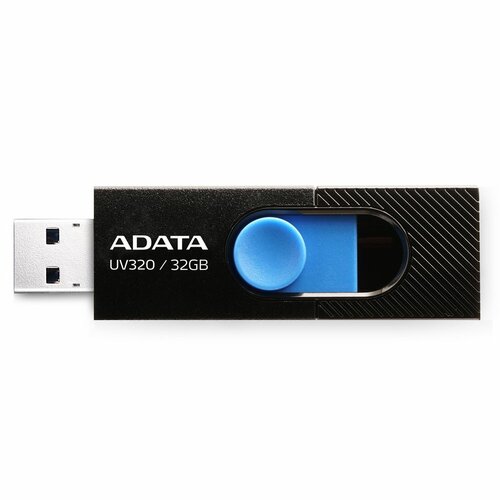 Флешка ADATA UV320 32 ГБ, черный/синий флешка adata uv320 32 гб