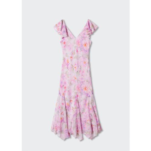 фото Платье mango, размер 40, розовый