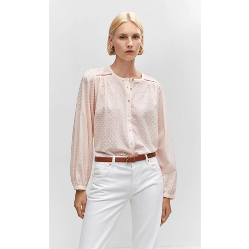 Блуза MANGO, размер 36, розовый