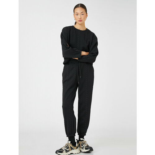 фото Брюки koton, размер l, черный