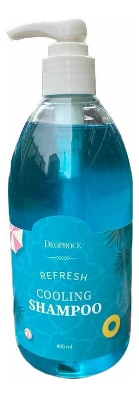 DEOPROCE REFRESH COOLING SHAMPOO Освежающий шампунь для волос с охлаждающим эффектом 400мл