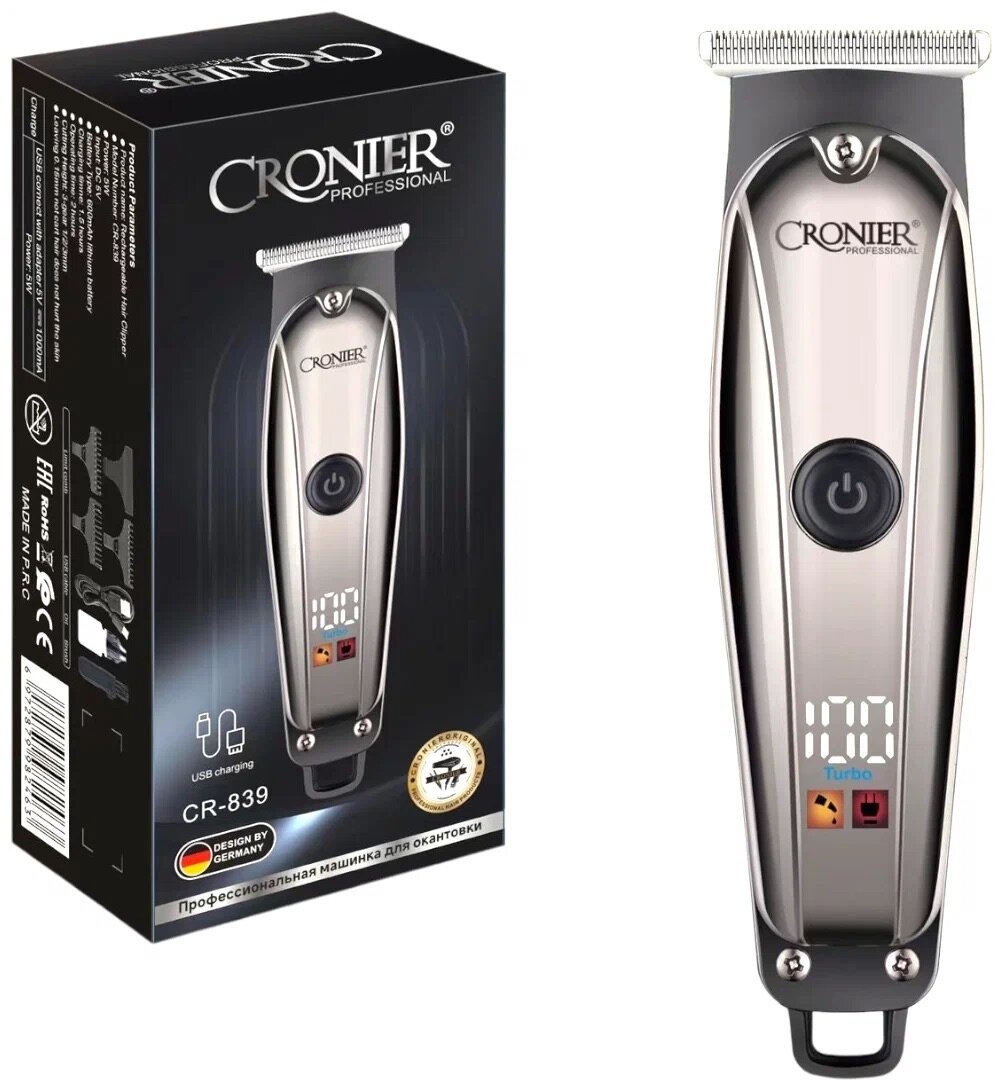 Триммер для стрижки волос Cronier CR-839 / триммер для бороды и окантовки, триммер для волос