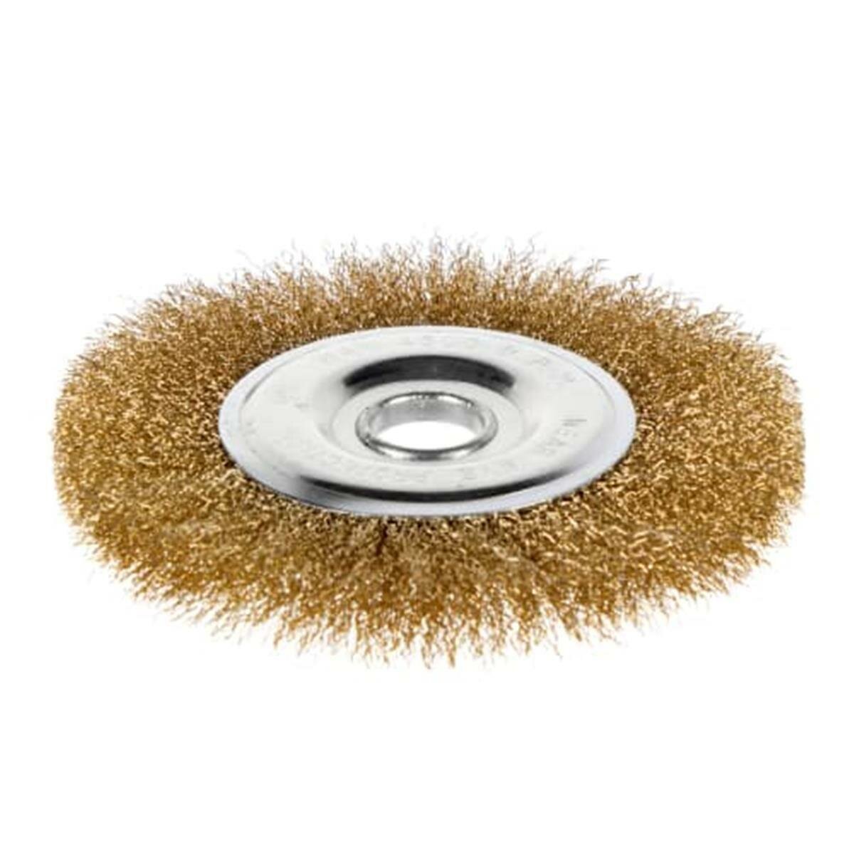 Щетка для УШМ дисковая Dexter 150 мм латунная