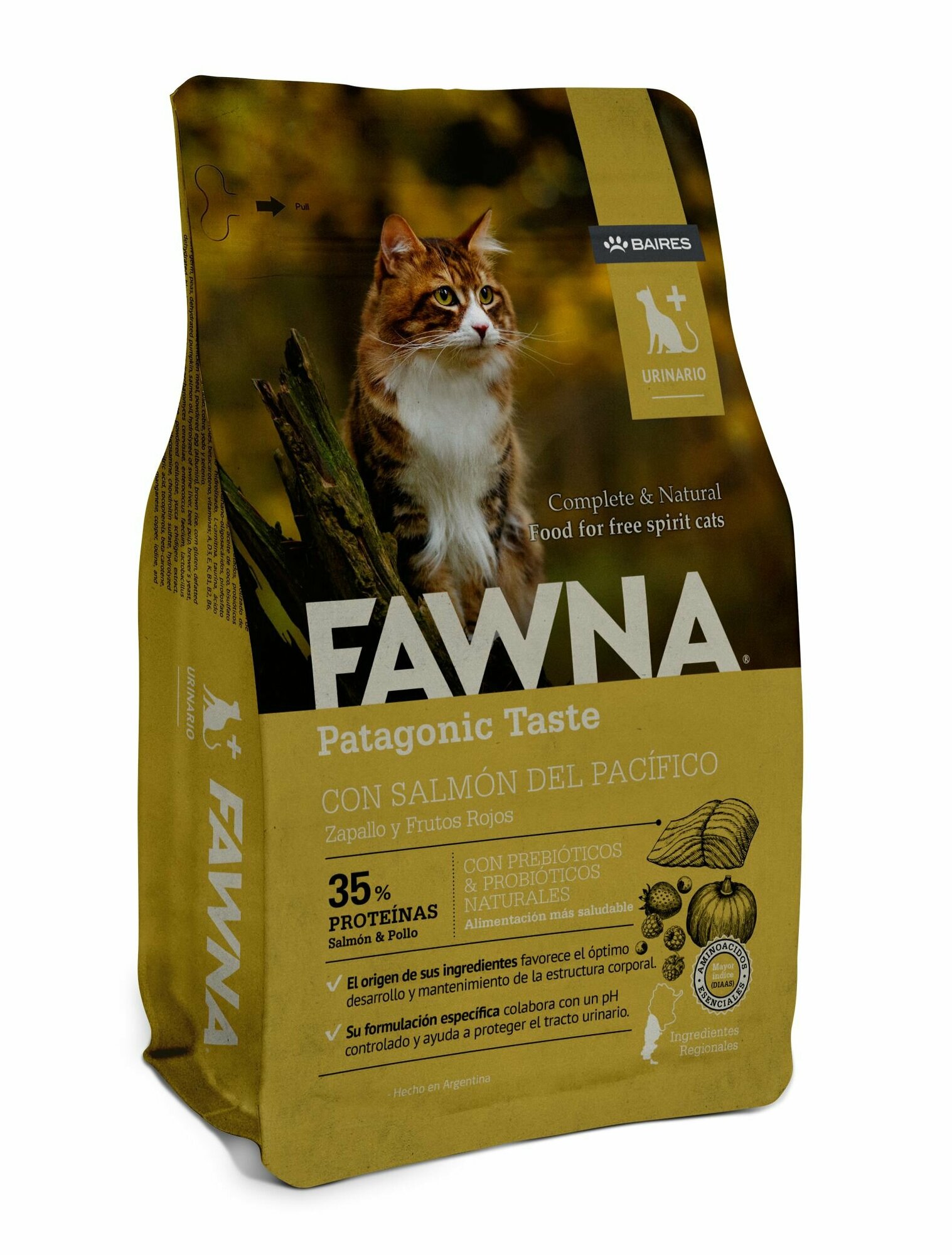Fawna (Фавна) - Gato Urinario 3 Kg (Профилактика МКБ. Лосось, тыква, красные ягоды)