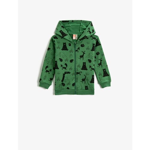 фото Толстовка koton, размер 6-9, хаки