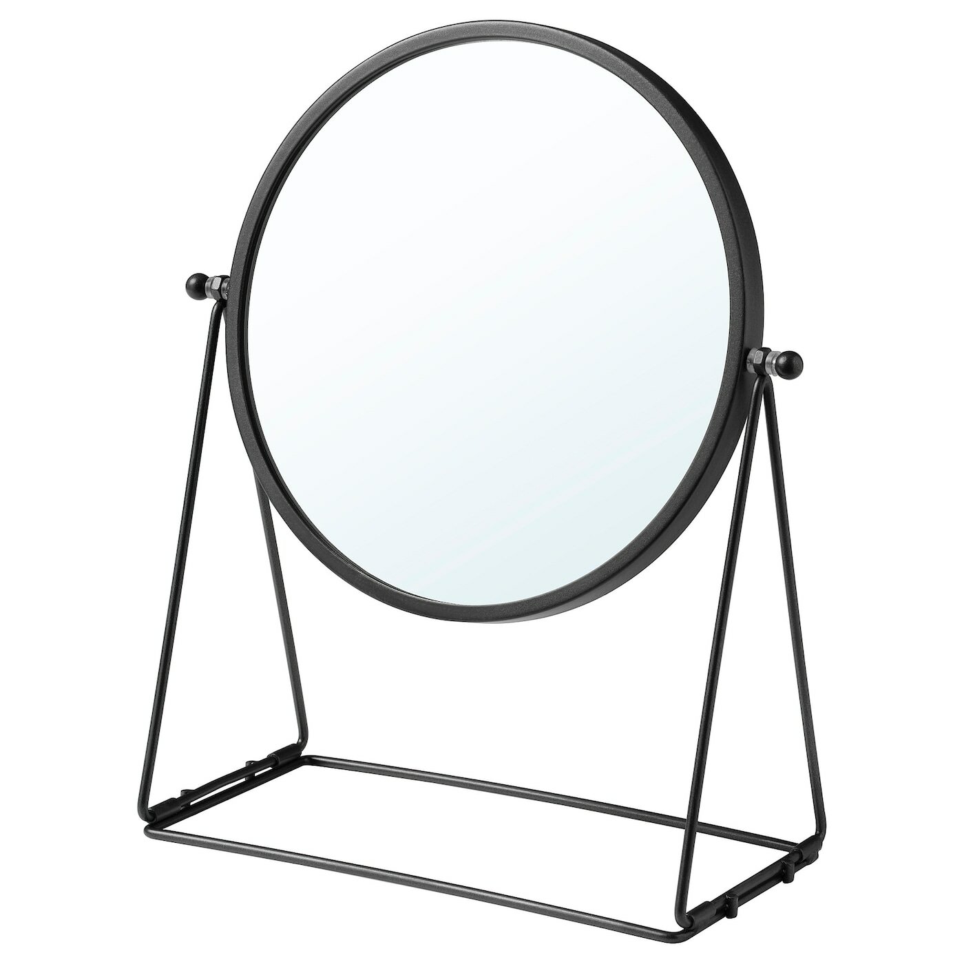 Зеркало настольное икеа лассбюн (IKEA LASSBYN), 17 см, темно-серый