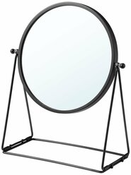 Зеркало настольное икеа лассбюн (IKEA LASSBYN), 17 см, темно-серый