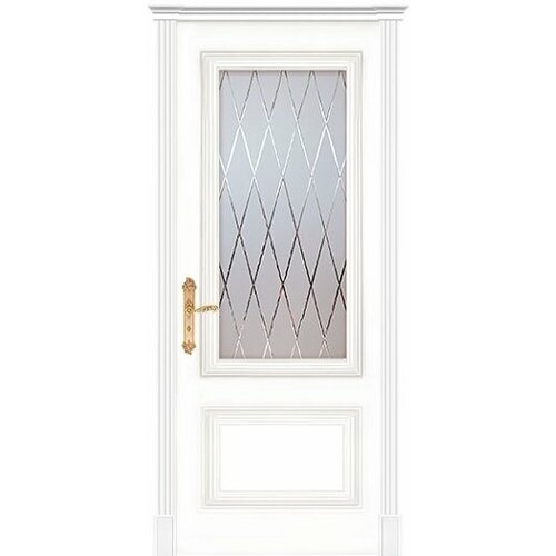 Межкомнатная дверь Дариано Виченца-2 гравировка Англия эмаль