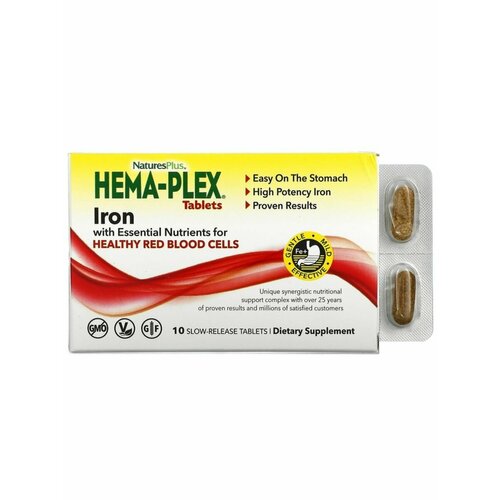 Hema - Plex, Железо с высокой эффективностью 10 таб