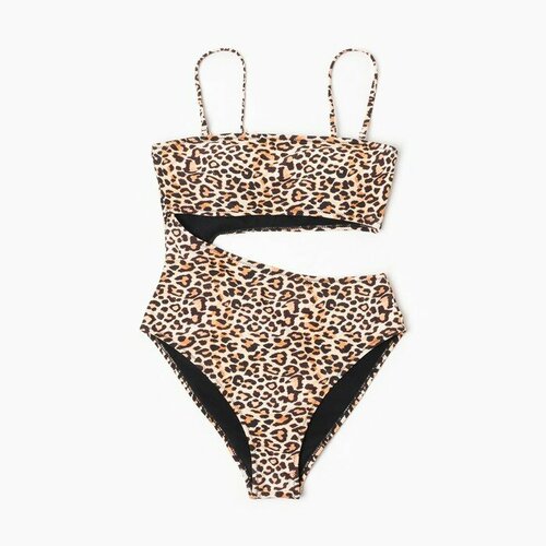 фото Купальник minaku, размер 42, коричневый