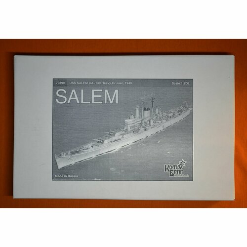 Сборная модель, американский крейсер Salem, 1949, КомБриг, 1/700 сборная модель британский линейный крейсер tiger комбриг 1 700