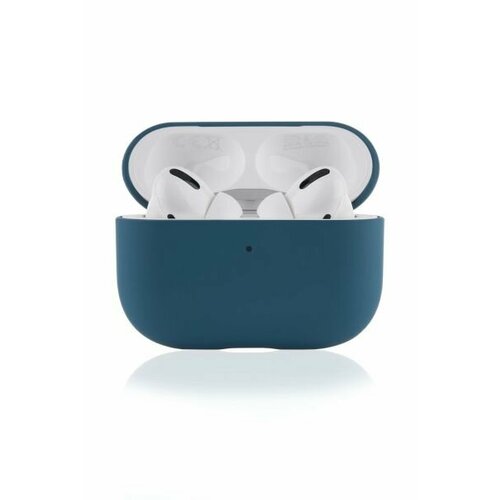 Силиконовый чехол VLP Silicone Case Soft Touch для Apple AirPods Pro Dark Blue for airpods pro 2 1 cartoon cute flowers headphone case for apple airpods 1 2 bluetooth earphone soft silicone cover with hook