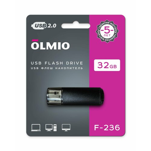 USB-флешка OLMIO F-236 32Gb, металл