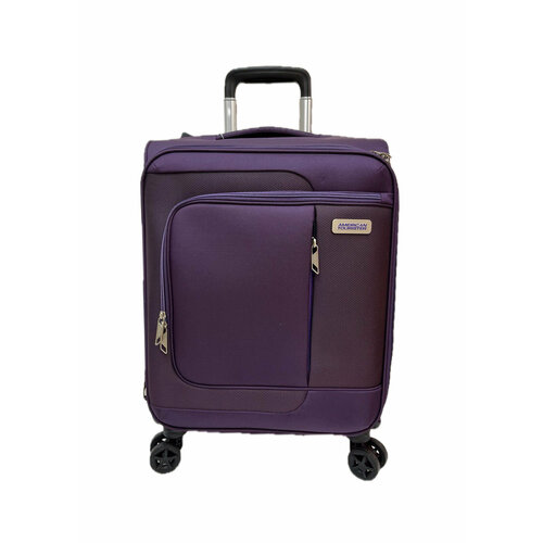 фото Чемодан american tourister 91001, 38 л, размер s, фиолетовый
