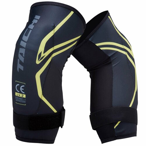 Мотонаколенники Taichi STEALTH CE(LV2) KNEE GUARDS Black/Yellow, M мотоналокотники taichi stealth ce elbow guards slim black one size