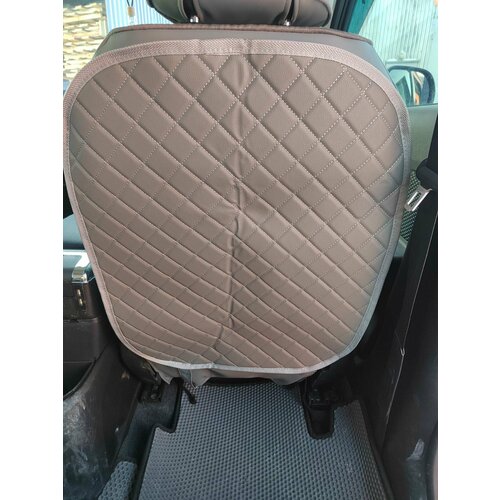 Защитная накидка от ног из экокожи (серая без карманов)