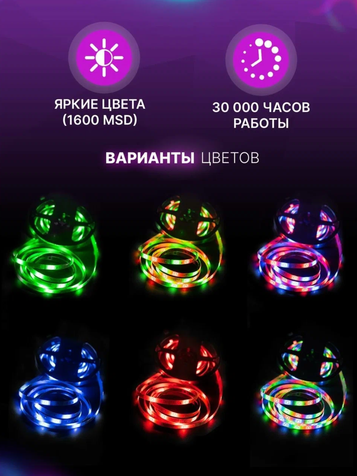 Светодиодная лента RGB с пультом DLED 5м, 12В, IP65, SMD 2835 Многоцветная