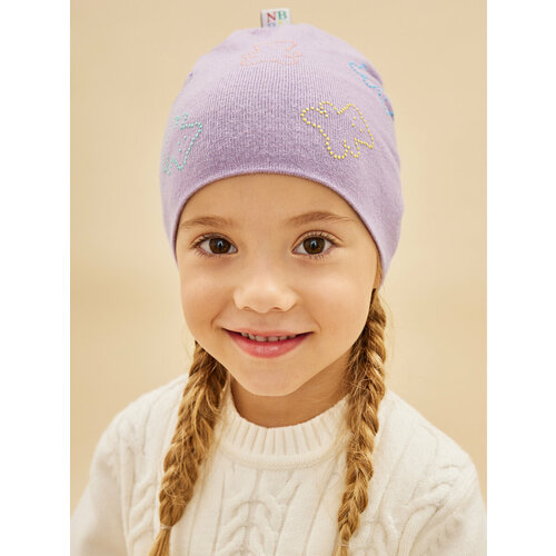 Шапка Noble People, размер 52/54, фиолетовый шапка gulliver демисезонная размер 54 фиолетовый